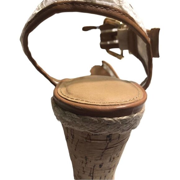 Cato Lace Cork Wedge Sandals - Picture 9 of 11